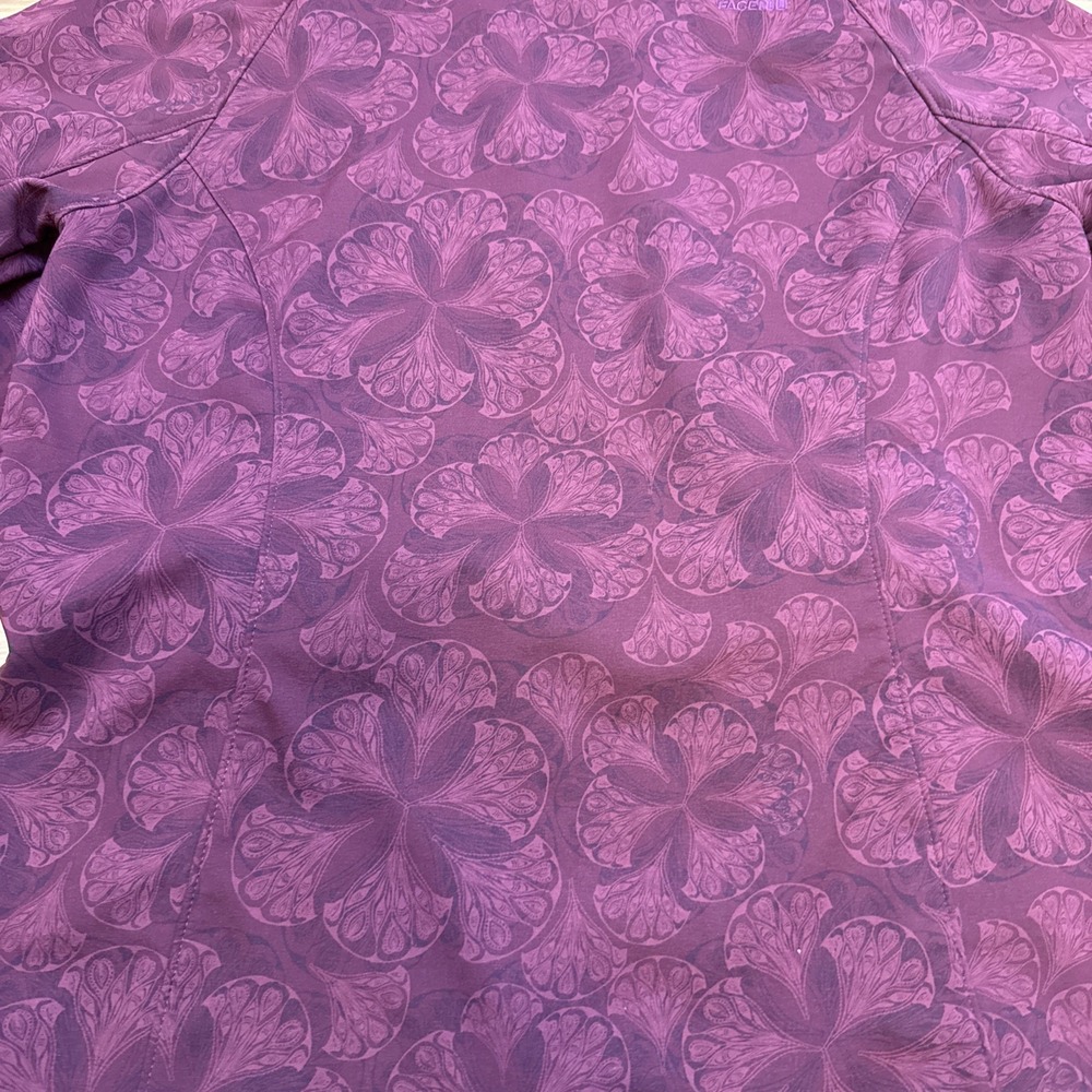 The North Face Women's Burgundy Apex Bionic Softshell Jacket Floral Size XL - Picture 7 of 8